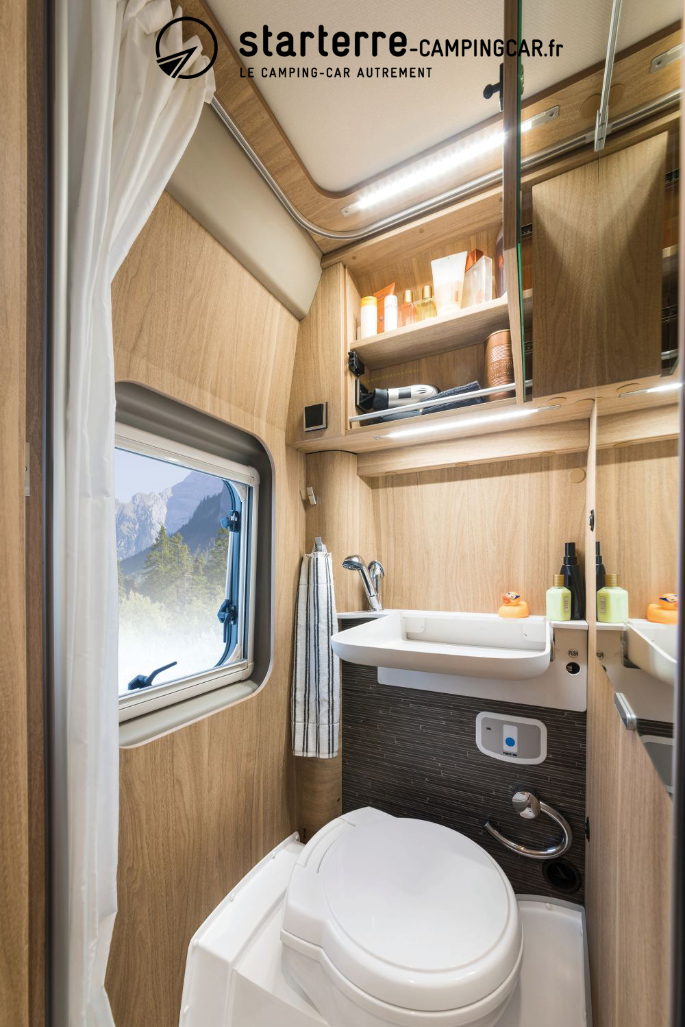 Camping-car 🚐 Cloison de salle de bain et douche 👌 Tortue Car