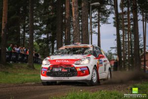 En Finlande, Vincent Dubert grimpe sur le podium provisoire du championnat WRC Junior