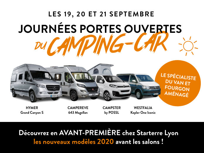 Journées portes ouvertes du camping car chez Starterre Lyon